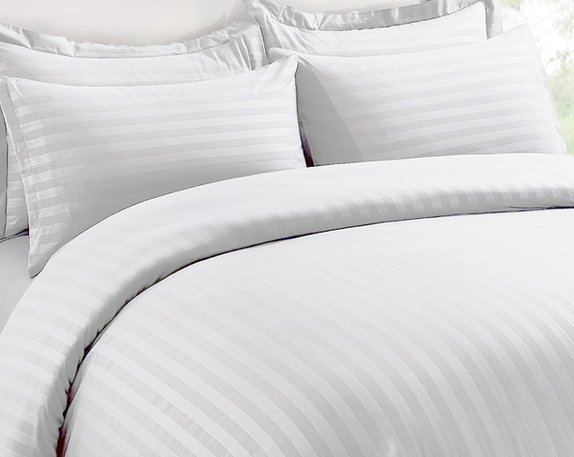 Sateen Stripe Bed Sheets